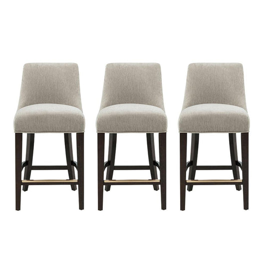Manhattan Comfort - Beever Counter Stool  in Taupe - Set of 3 - 3-CS024-TP veiw 1