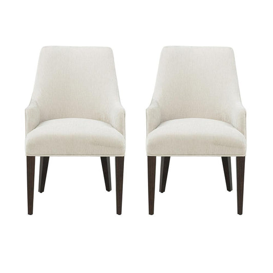 Manhattan Comfort - Beever Dining Armchair in Cream - Set of 2 - 2-DC103AR-CR veiw 1