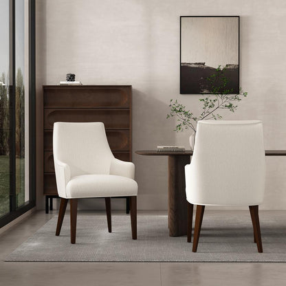 Manhattan Comfort - Beever Dining Armchair in Cream - Set of 2 - 2-DC103AR-CR veiw 8