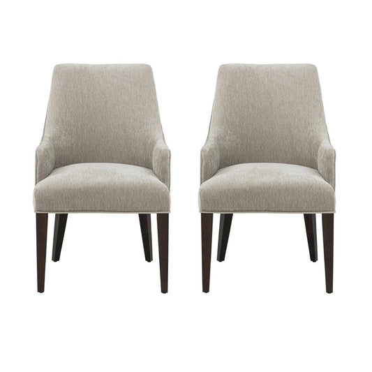 Manhattan Comfort - Beever Dining Armchair in Taupe - Set of 2 - 2-DC103AR-TP veiw 1