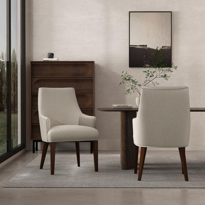 Manhattan Comfort - Beever Dining Armchair in Taupe - Set of 2 - 2-DC103AR-TP veiw 8