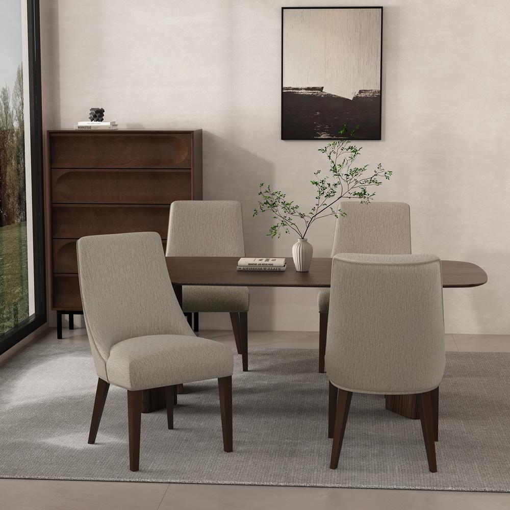 Manhattan Comfort - Beever Dining Chair in Taupe - Set of 4 - 2-DC103-TP veiw 8