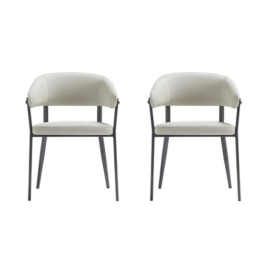 Manhattan Comfort - Belle Dining Chair in Oatmeal - Set of 2 - 2-DC099-OT veiw 1