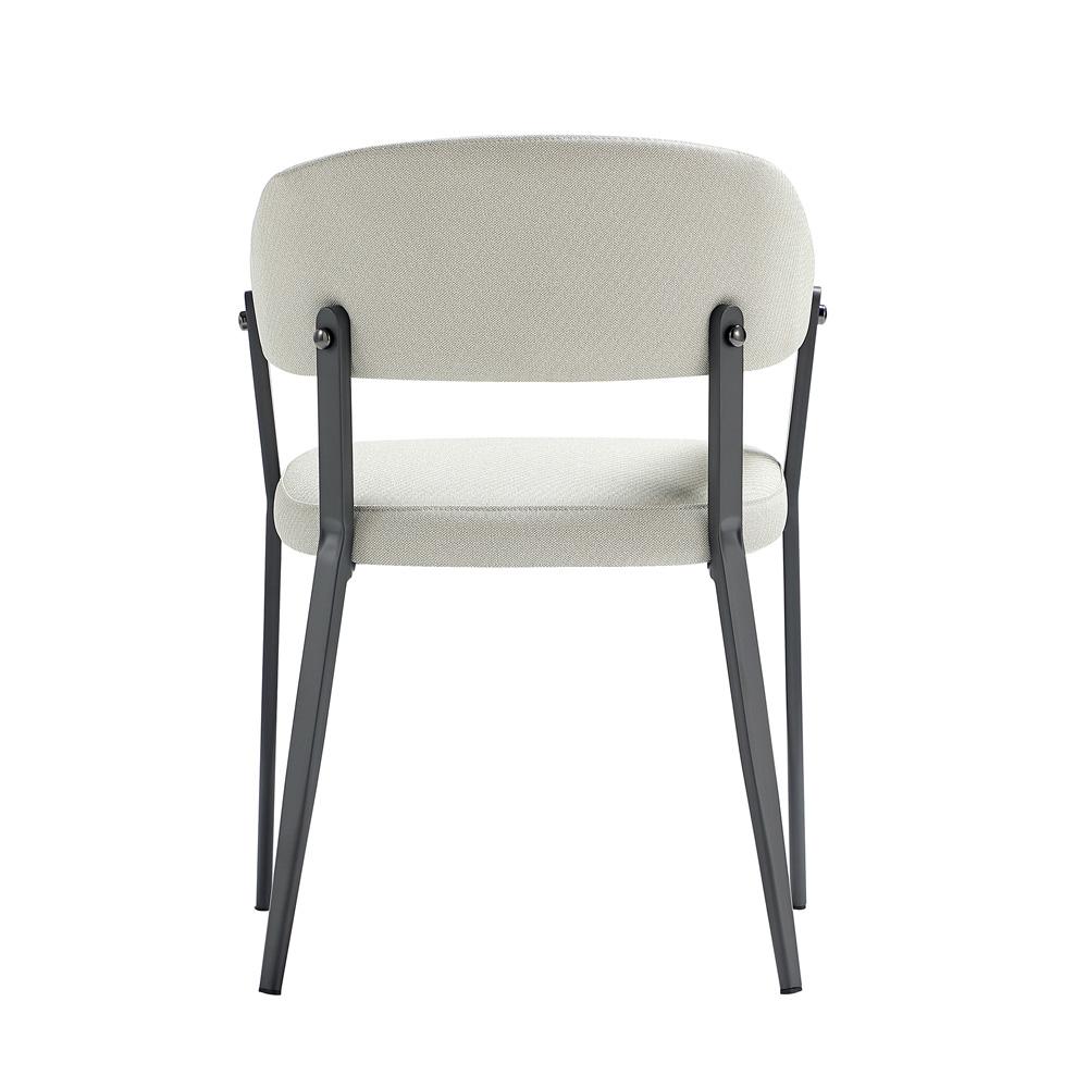 Manhattan Comfort - Belle Dining Chair in Oatmeal - Set of 2 - 2-DC099-OT veiw 4