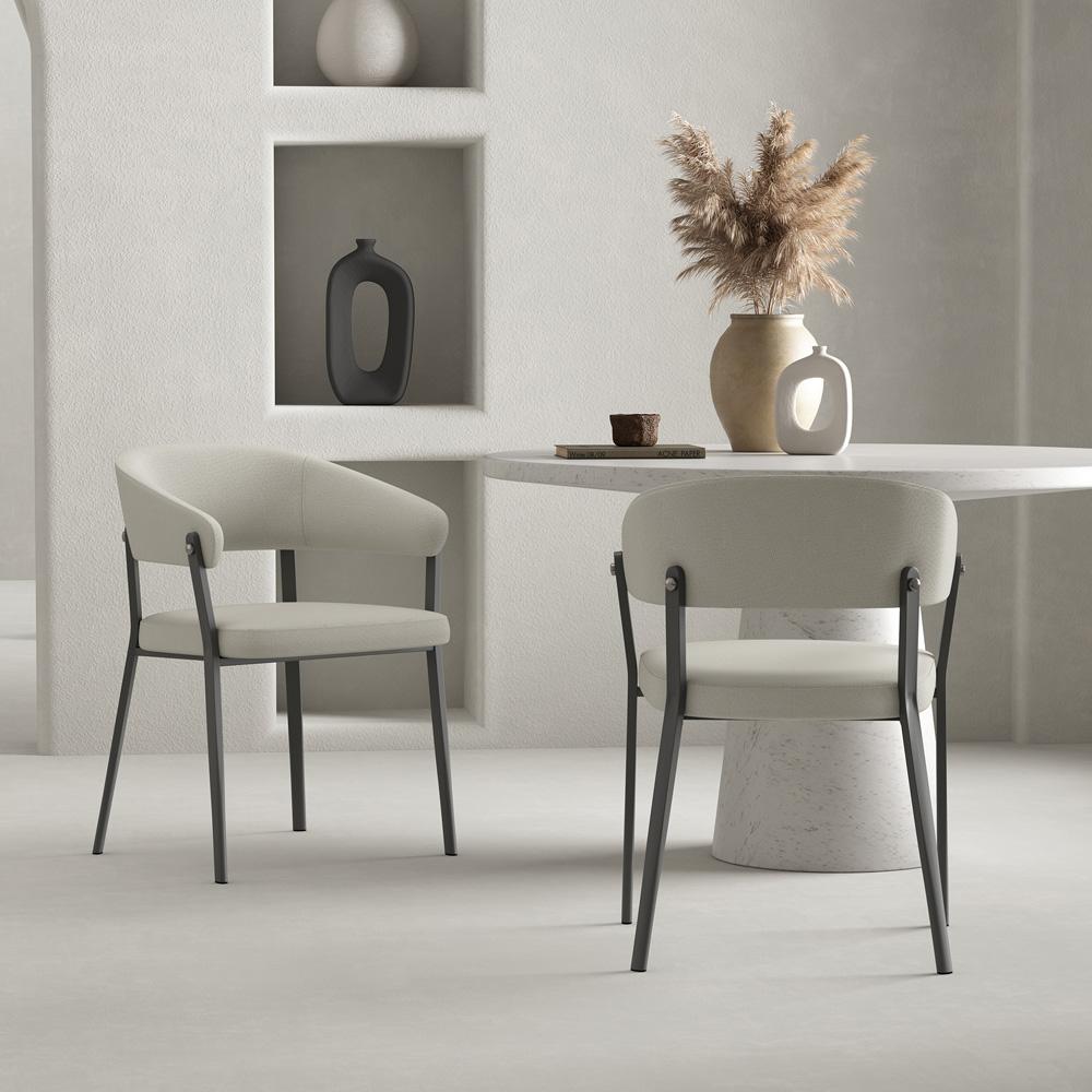 Manhattan Comfort - Belle Dining Chair in Oatmeal - Set of 2 - 2-DC099-OT veiw 8