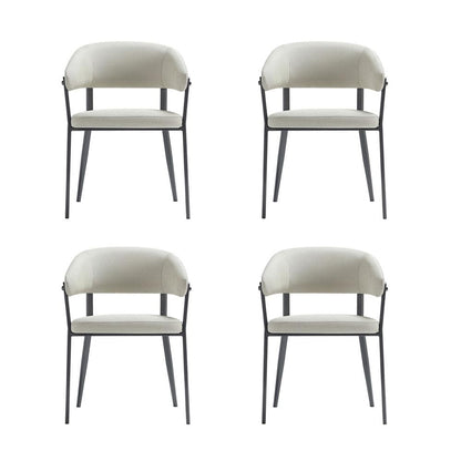 Manhattan Comfort - Belle Dining Chair in Oatmeal - Set of 4 - 4-DC099-OT veiw 1