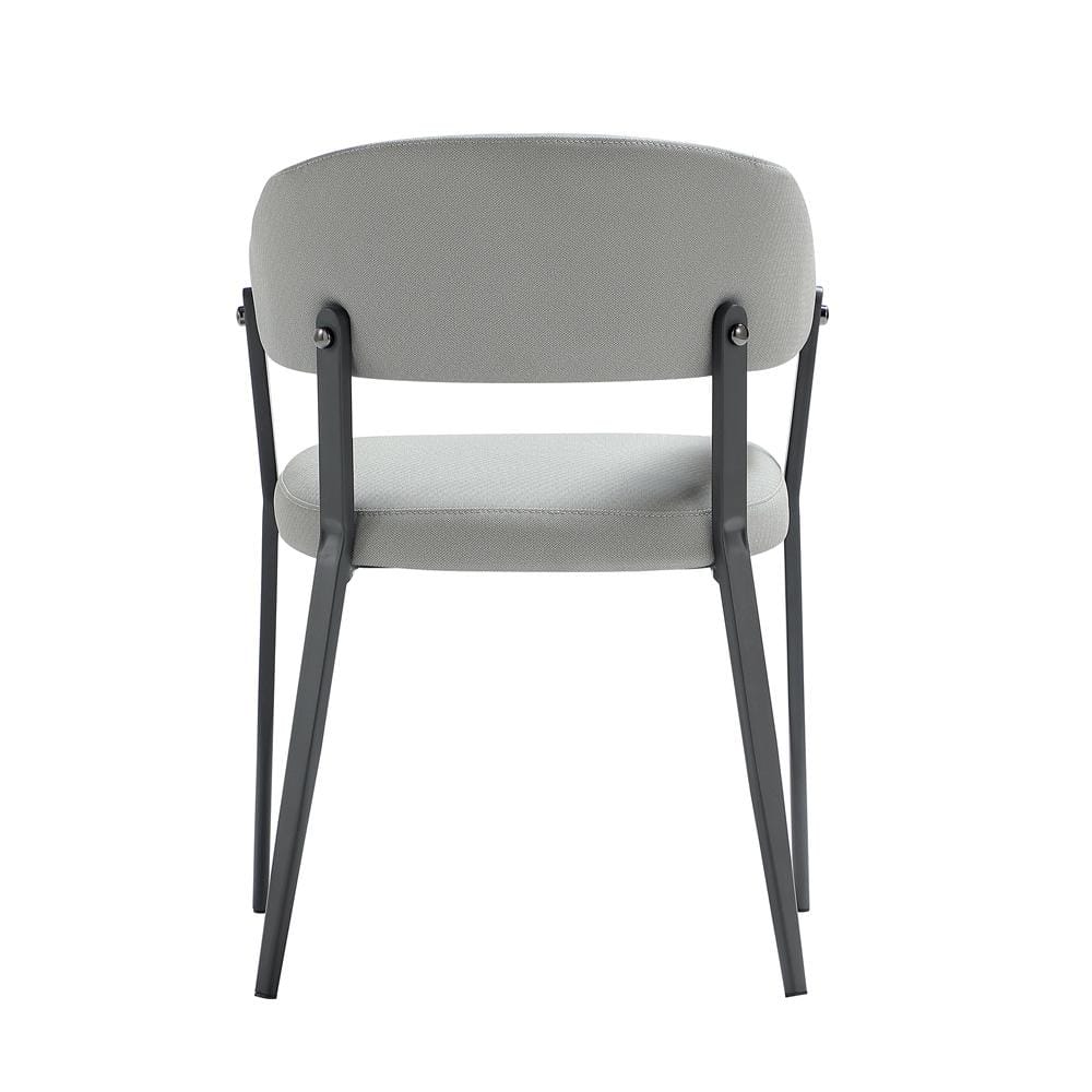 Manhattan Comfort - Belle Dining Chair in Stone Grey - Set of 2 - 2-DC099-GY veiw 4