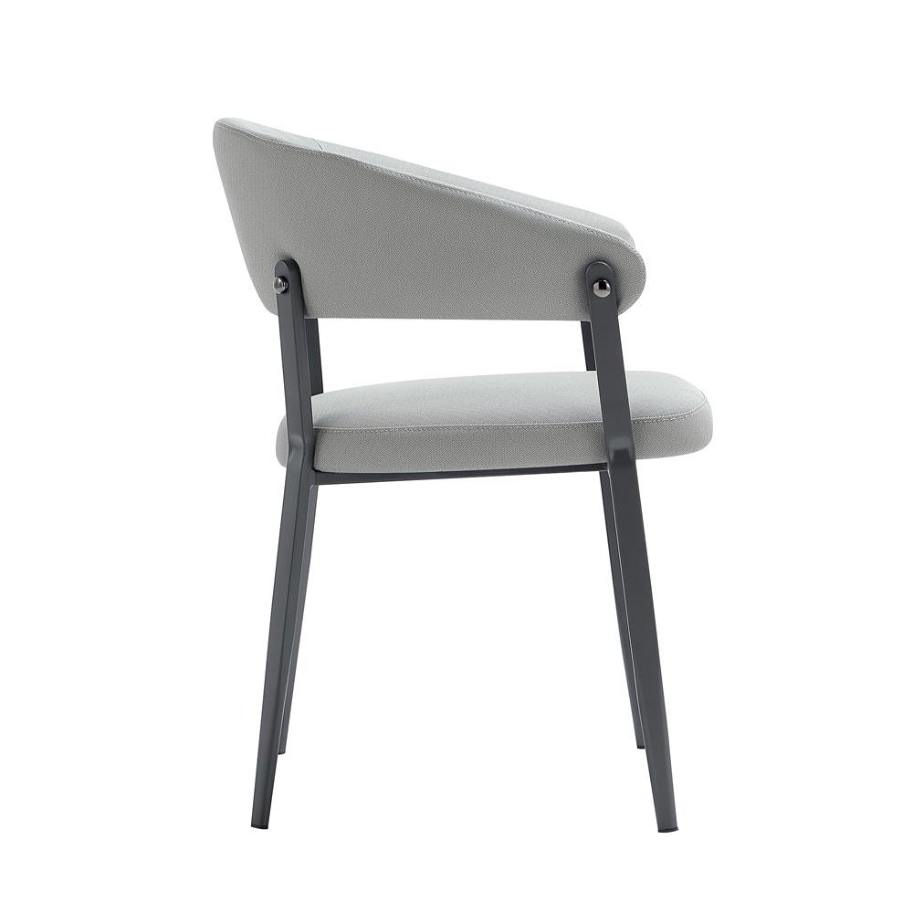 Manhattan Comfort - Belle Dining Chair in Stone Grey - Set of 4 - 4-DC099-GY veiw 3