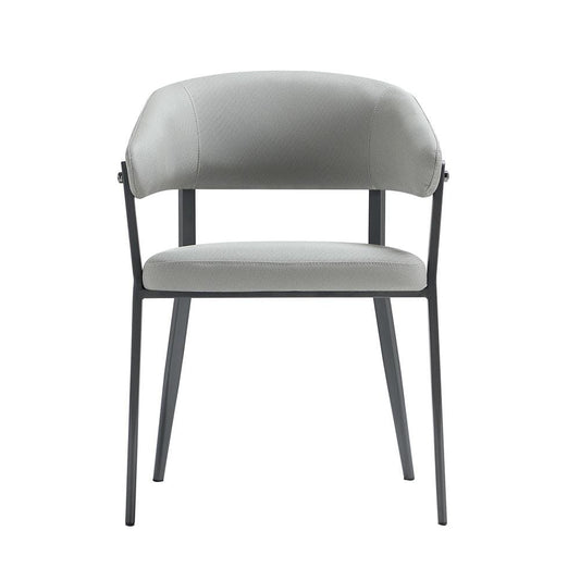 Manhattan Comfort - Belle Dining Chair in Stone Grey - DC099-GY veiw 1
