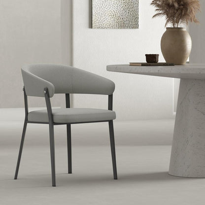 Manhattan Comfort - Belle Dining Chair in Stone Grey - DC099-GY veiw 8