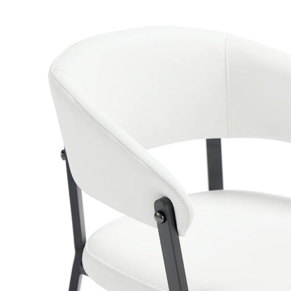 Manhattan Comfort - Belle Dining Chair in White - Set of 2 - 2-DC099-WH veiw 6
