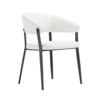 Manhattan Comfort - Belle Dining Chair in White - Set of 4 - 4-DC099-WH veiw 2