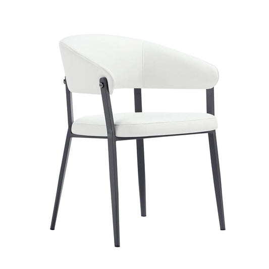 Manhattan Comfort - Belle Dining Chair in White - Set of 4 - 4-DC099-WH veiw 2