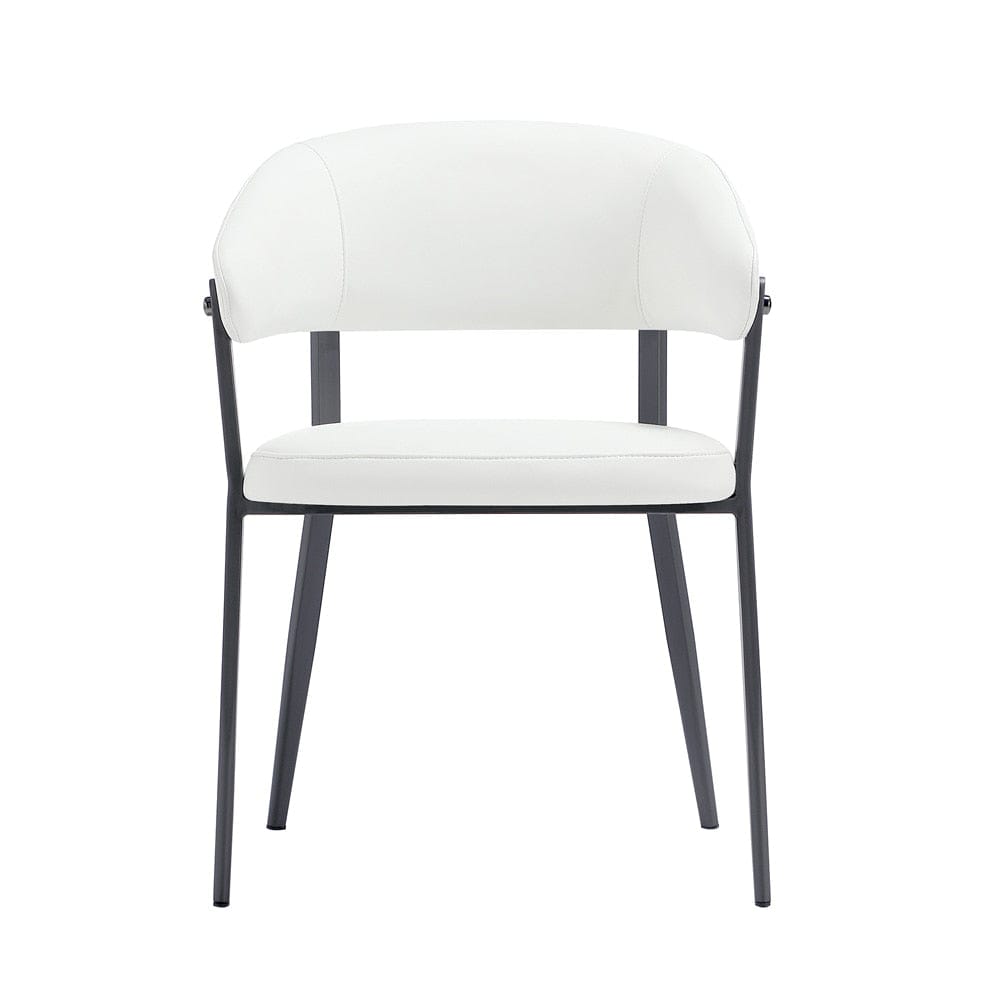 Manhattan Comfort - Belle Dining Chair in White - DC099-WH veiw 1