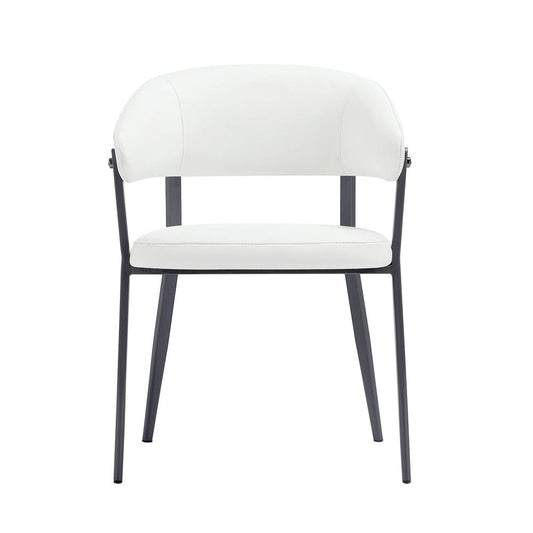 Manhattan Comfort - Belle Dining Chair in White - DC099-WH veiw 1