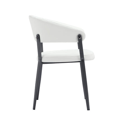 Manhattan Comfort - Belle Dining Chair in White - DC099-WH veiw 3