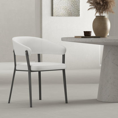 Manhattan Comfort - Belle Dining Chair in White - DC099-WH veiw 8