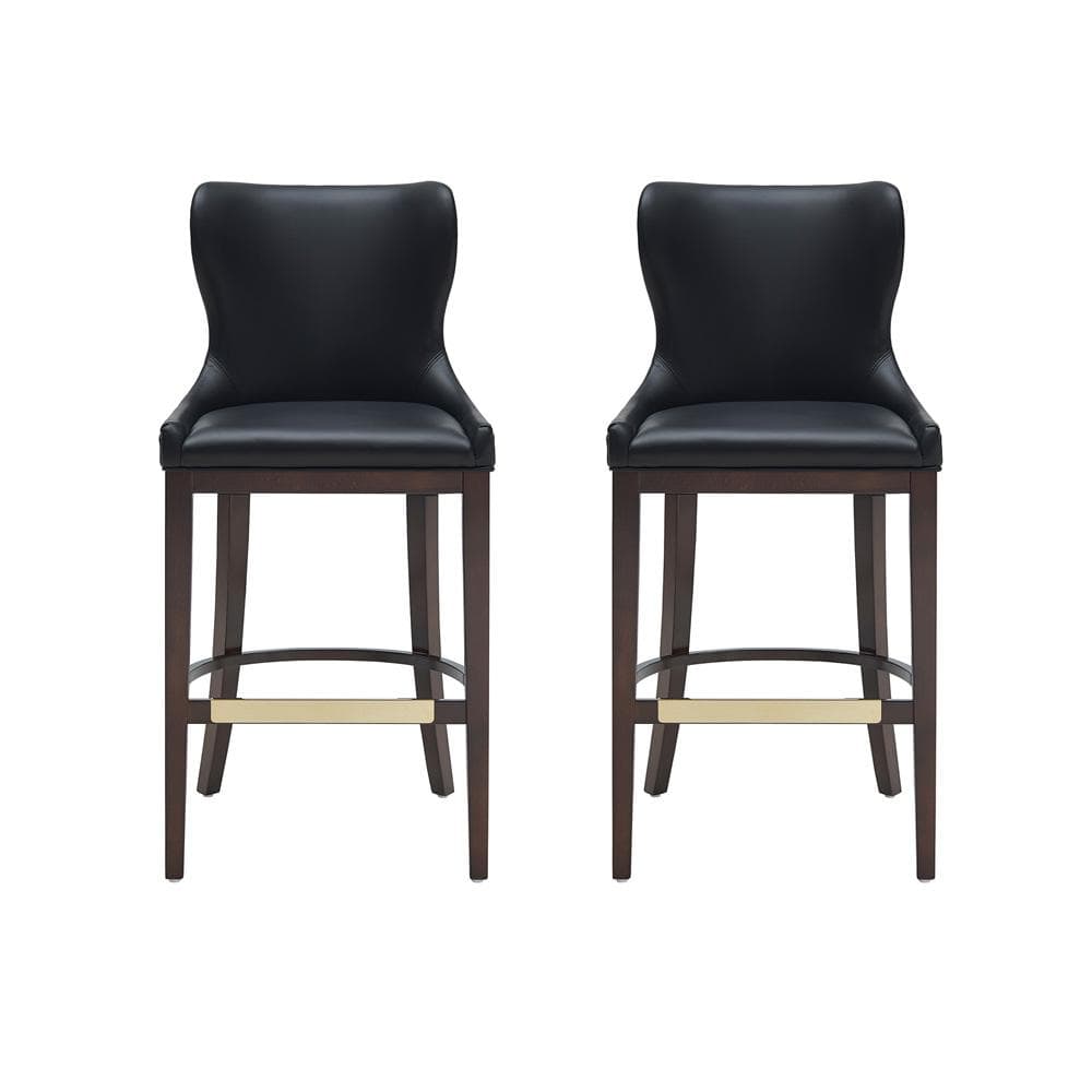 Manhattan Comfort - Blair Barstool in Black - Set of 2 - 2-BS023-BK veiw 1