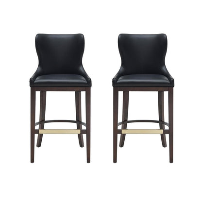 Manhattan Comfort - Blair Barstool in Black - Set of 2 - 2-BS023-BK veiw 1