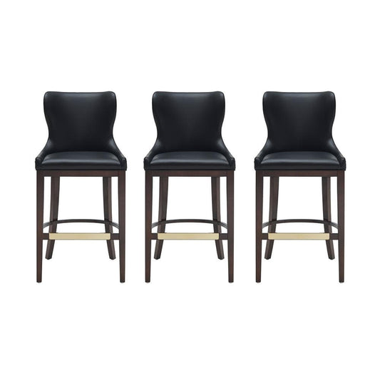 Manhattan Comfort - Blair Barstool in Black - Set of 3 - 3-BS023-BK veiw 1