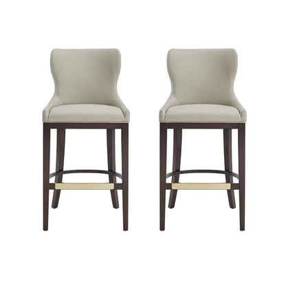 Manhattan Comfort - Blair Barstool in Stone - Set of 2 - 2-BS023-ST veiw 1