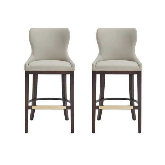 Manhattan Comfort - Blair Barstool in Stone - Set of 2 - 2-BS023-ST veiw 1