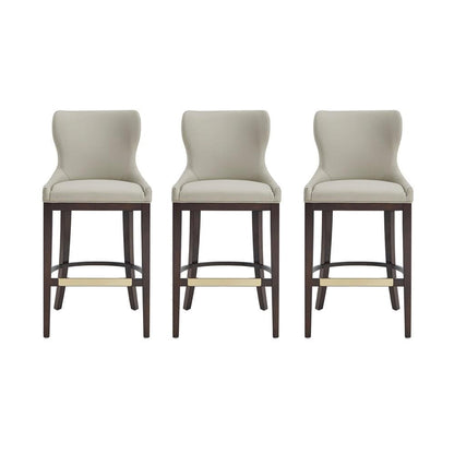 Manhattan Comfort - Blair Barstool in Stone - Set of 3 - 3-BS023-ST veiw 1