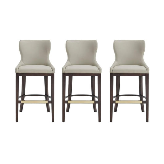 Manhattan Comfort - Blair Barstool in Stone - Set of 3 - 3-BS023-ST veiw 1