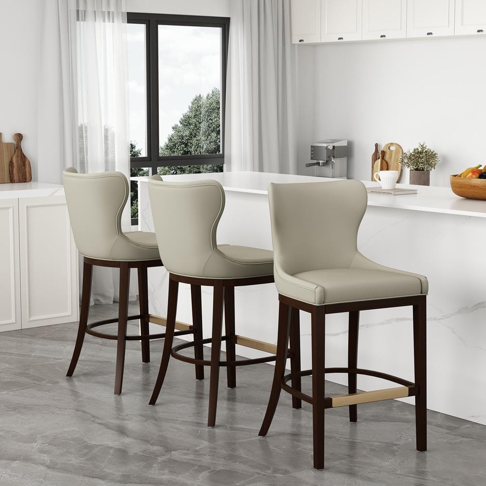 Manhattan Comfort - Blair Barstool in Stone - Set of 3 - 3-BS023-ST veiw 8
