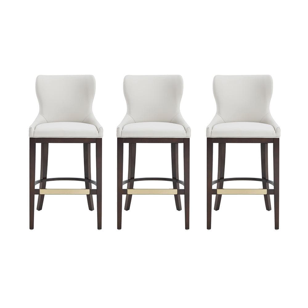 Manhattan Comfort - Blair Barstool in White - Set of 3 - 3-BS023-WH veiw 1