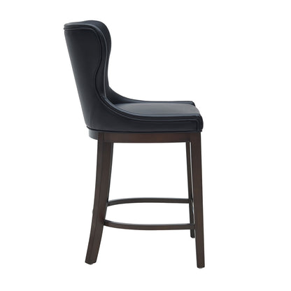 Manhattan Comfort - Blair Counter Stool in Black - Set of 2 - 2-CS020-BK veiw 3