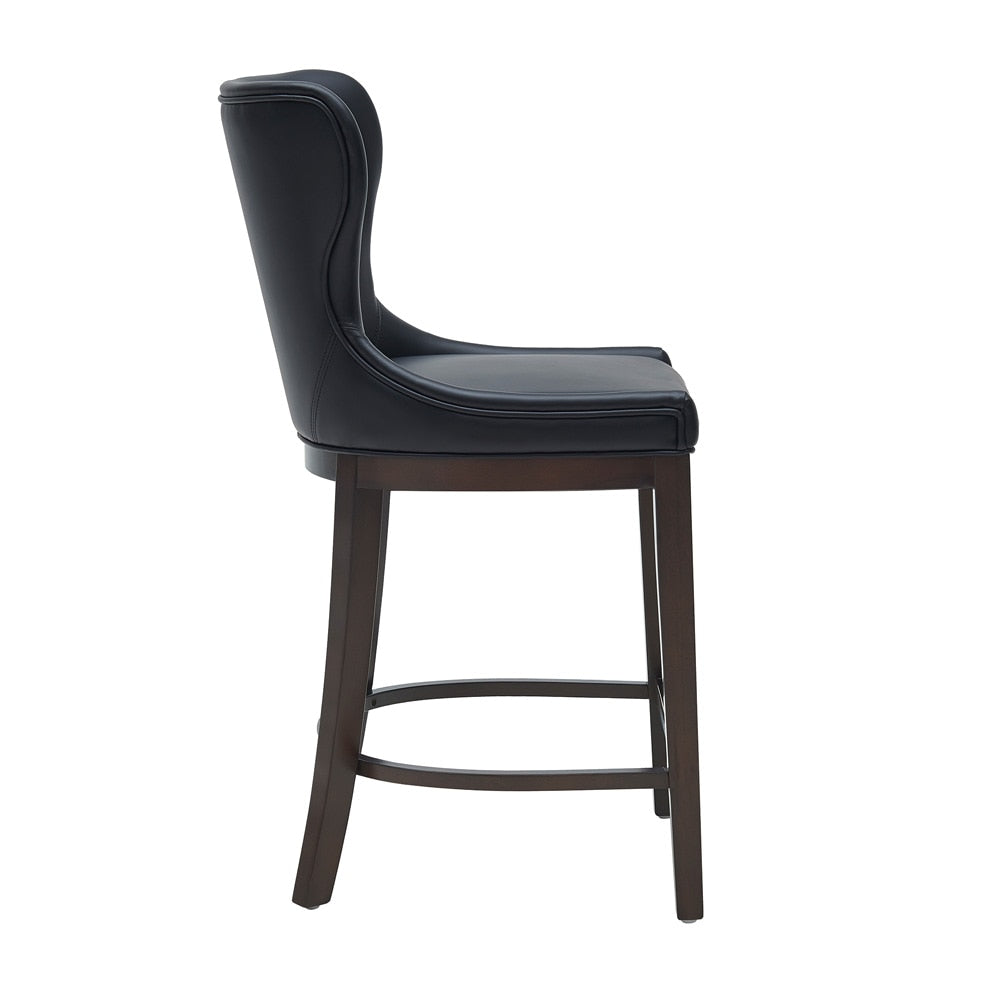 Manhattan Comfort - Blair Counter Stool in Black - Set of 3 - 3-CS020-BK veiw 3