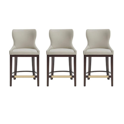 Manhattan Comfort - Blair Counter Stool in Stone - Set of 3 - 3-CS020-ST veiw 1
