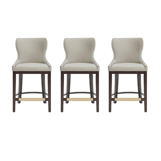 Manhattan Comfort - Blair Counter Stool in Stone - Set of 3 - 3-CS020-ST veiw 1