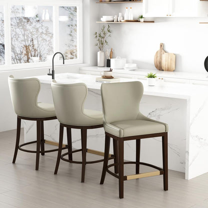 Manhattan Comfort - Blair Counter Stool in Stone - Set of 3 - 3-CS020-ST veiw 8