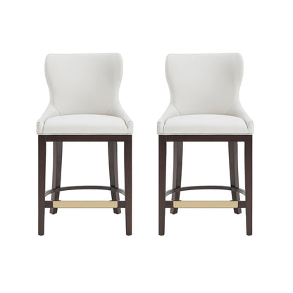 Manhattan Comfort - Blair Counter Stool in White - Set of 2 - 2-CS020-WH veiw 1