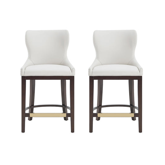 Manhattan Comfort - Blair Counter Stool in White - Set of 2 - 2-CS020-WH veiw 1