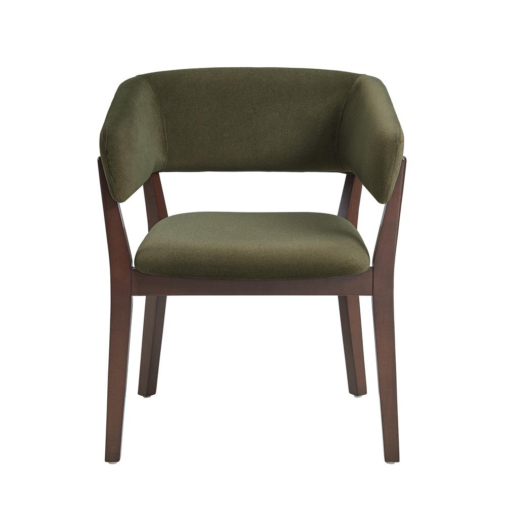 Manhattan Comfort - Blake Dining Armchair in Green - DC102AR-GR veiw 1