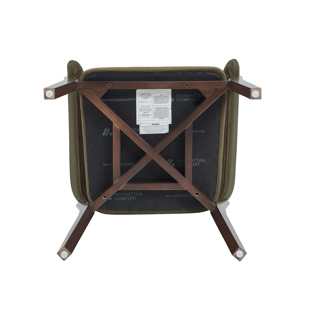 Manhattan Comfort - Blake Dining Armchair in Green - DC102AR-GR veiw 6