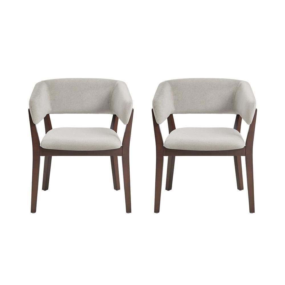 Manhattan Comfort - Blake Dining Armchair in Greige - Set of 2 - 2-DC102AR-GE veiw 1