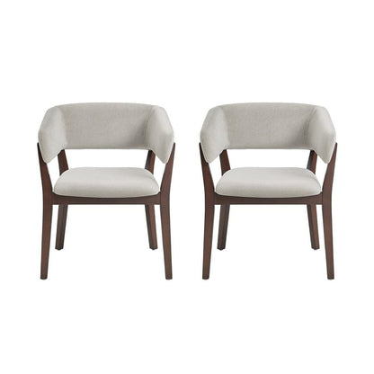 Manhattan Comfort - Blake Dining Armchair in Greige - Set of 2 - 2-DC102AR-GE veiw 1