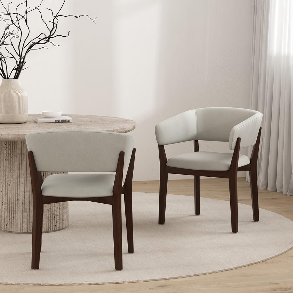 Manhattan Comfort - Blake Dining Armchair in Greige - Set of 2 - 2-DC102AR-GE veiw 7