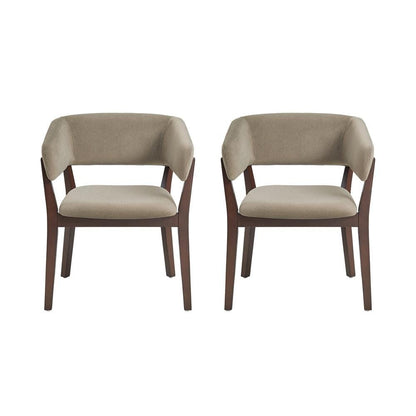 Manhattan Comfort - Blake Dining Armchair in Linen - Set of 2 - 2-DC102AR-LN veiw 1
