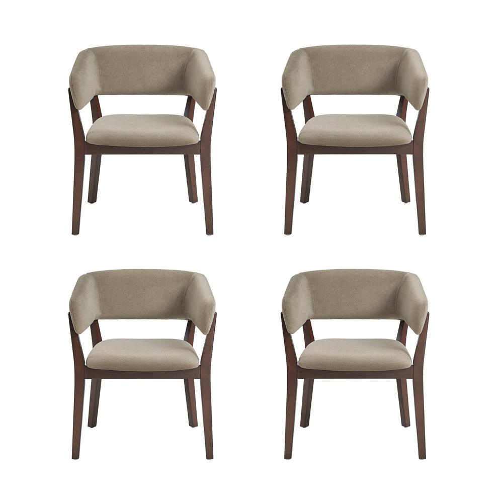 Manhattan Comfort - Blake Dining Armchair in Linen - Set of 4 - 4-DC102AR-LN veiw 1