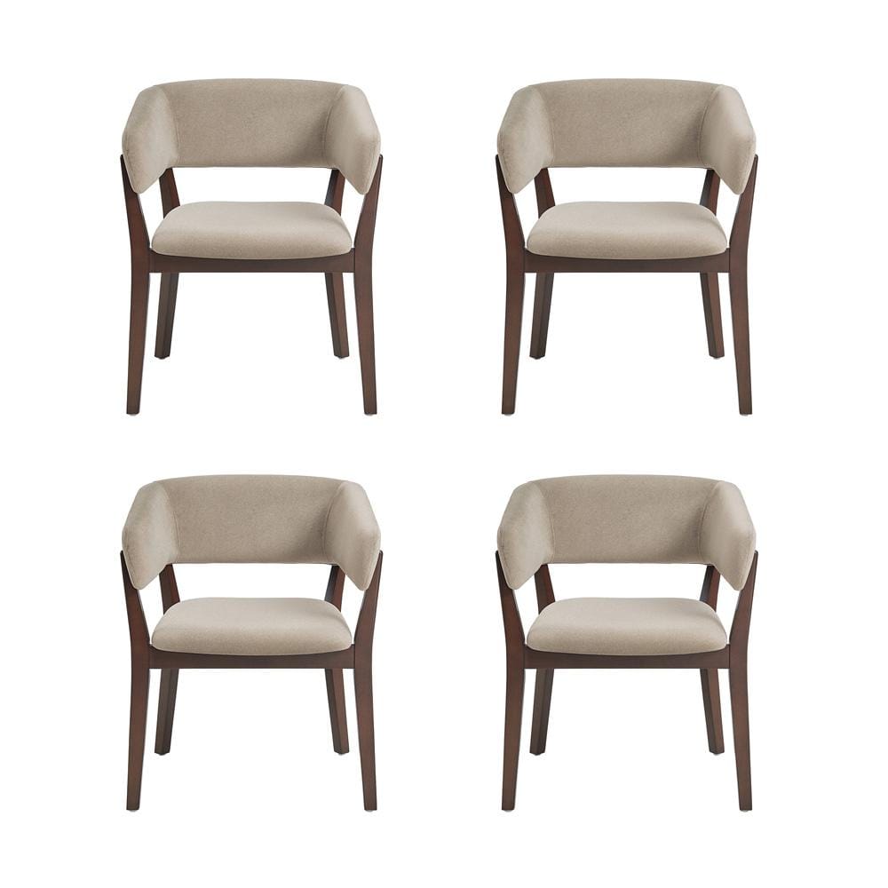 Manhattan Comfort - Blake Dining Armchair in Natural - Set of 4 - 4-DC102AR-NA veiw 1