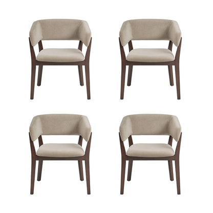 Manhattan Comfort - Blake Dining Armchair in Natural - Set of 4 - 4-DC102AR-NA veiw 1