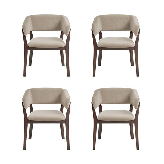 Manhattan Comfort - Blake Dining Armchair in Natural - Set of 4 - 4-DC102AR-NA veiw 1
