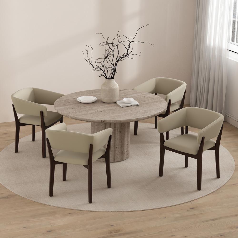 Manhattan Comfort - Blake Dining Armchair in Natural - Set of 4 - 4-DC102AR-NA veiw 7