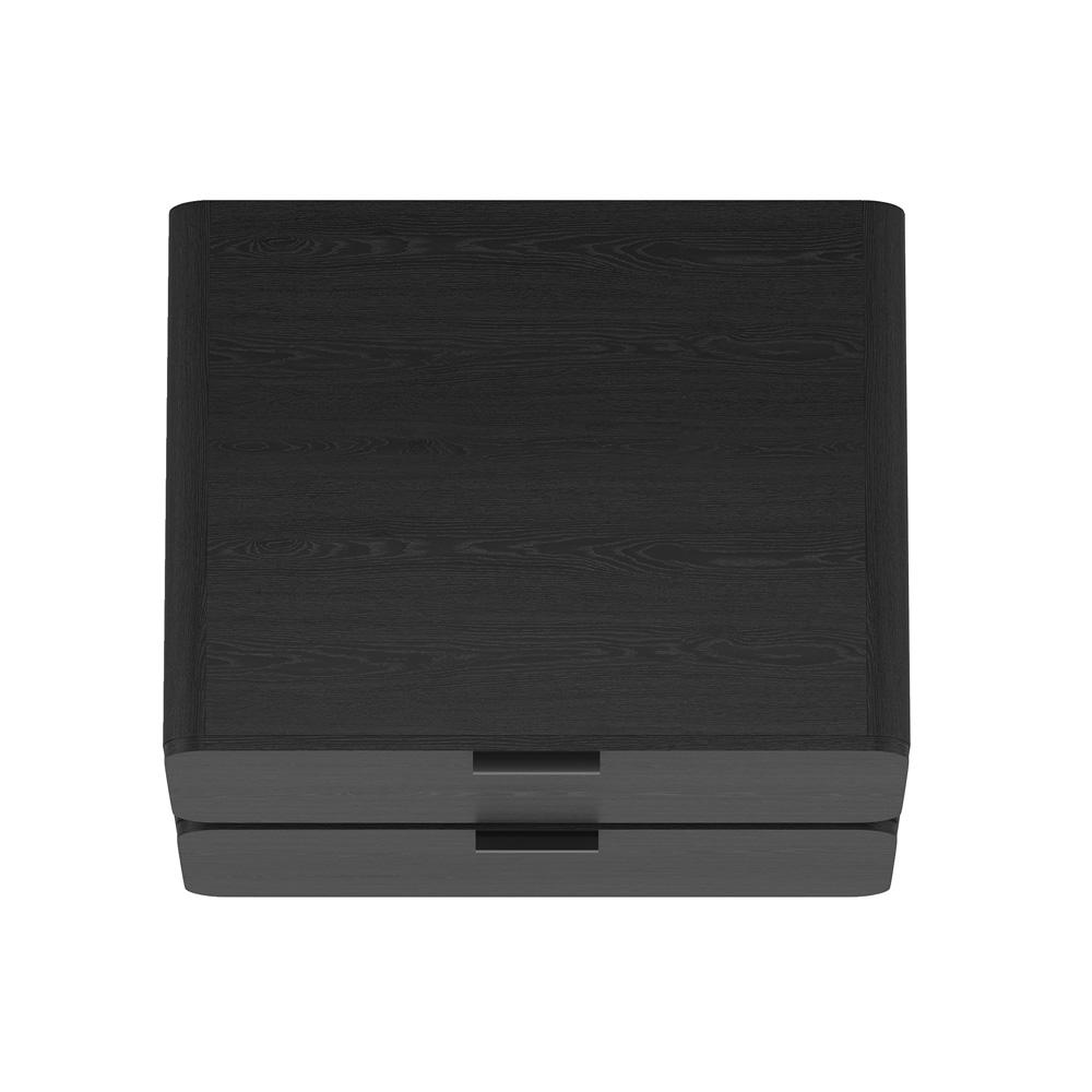 Manhattan Comfort - Chrystie 26in Nightstand in Black (2-Drawer) - Set of 2 - 2-NS016-BK veiw 5