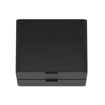Manhattan Comfort - Chrystie 26in Nightstand in Black (2-Drawer) - Set of 2 - 2-NS016-BK veiw 5